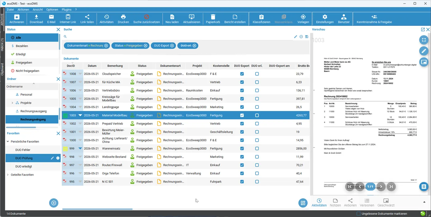 ecoDMS in der Cloud